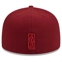Casquette ajustée New Era Crimson Philadelphia 76ers Color Pack 59FIFTY pour homme