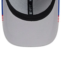 Men's New Era Gray/Royal Philadelphia 76ers Active Trim 39THIRTY Flex Hat