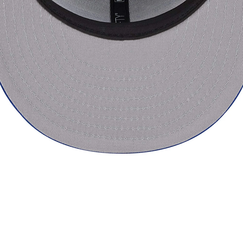 Men's New Era Gray Philadelphia 76ers Chenille Band 9FIFTY Snapback Hat