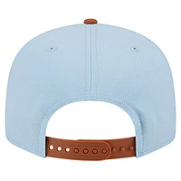 Men's New Era Light Blue/Brown Philadelphia 76ers 2-Tone Color Pack 9FIFTY Snapback Hat