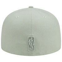 Men's New Era Light Green Philadelphia 76ers Sage Color Pack 59FIFTY Fitted Hat