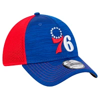 Men's New Era Royal/Red Philadelphia 76ers Active Tech Neo Flex 39THIRTY Hat