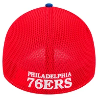 Men's New Era Royal/Red Philadelphia 76ers Active Tech Neo Flex 39THIRTY Hat