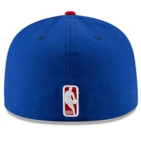 Men's New Era Royal/Red Philadelphia 76ers Official Team Color 2Tone 59FIFTY Fitted Hat