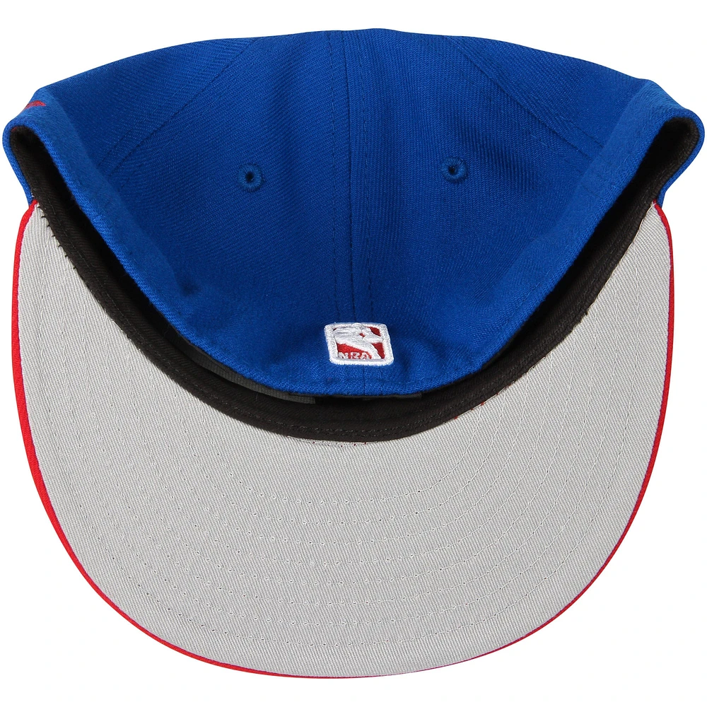 Men's New Era Royal/Red Philadelphia 76ers Official Team Color 2Tone 59FIFTY Fitted Hat