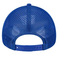 Men's New Era Royal/Red Philadelphia 76ers Tip Off A-Frame Trucker 9FORTY Adjustable Hat