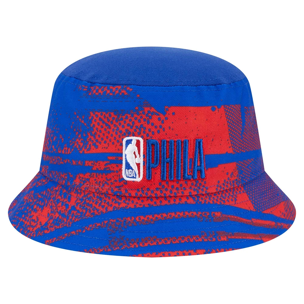 Men's New Era  Royal/Red Philadelphia 76ers Tip-Off Bucket Hat