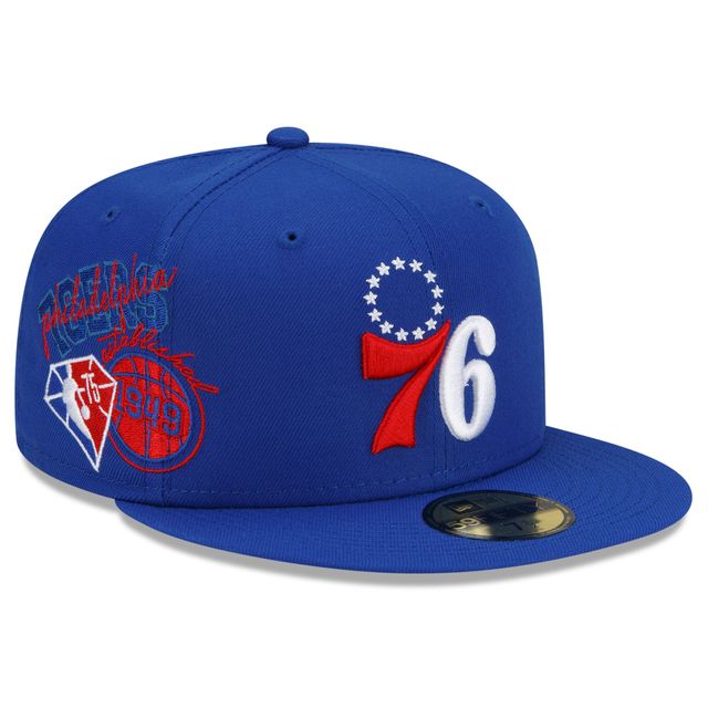 Casquette ajustée 59FIFTY Royal Philadelphia 76ers de New Era pour homme