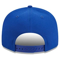 Men's New Era Royal Philadelphia 76ers Golden Tall Text 9FIFTY Snapback Hat