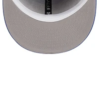 Men's New Era Royal Philadelphia 76ers Golden Tall Text 9FIFTY Snapback Hat