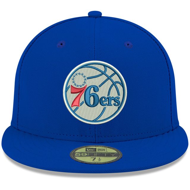 Casquette ajustée 59FIFTY pour homme, Royal Philadelphia 76ers, couleur officielle de l'équipe New Era