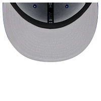 Men's New Era Royal Philadelphia 76ers Piped & Flocked 59Fifty Fitted Hat