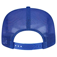 Men's New Era Royal Philadelphia 76ers Seeing Diamonds A-Frame Trucker 9FIFTY Snapback Hat
