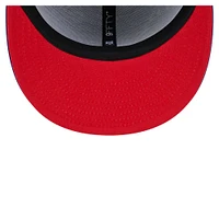 Men's New Era Royal Philadelphia 76ers Sport Night Team Shadow 9FIFTY Snapback Hat
