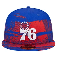 Men's New Era Royal Philadelphia 76ers Tip-Off 59FIFTY Fitted Hat