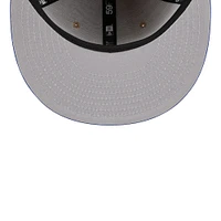 Men's New Era Tan/Royal Philadelphia 76ers 2024 NBA Draft 59FIFTY Fitted Hat