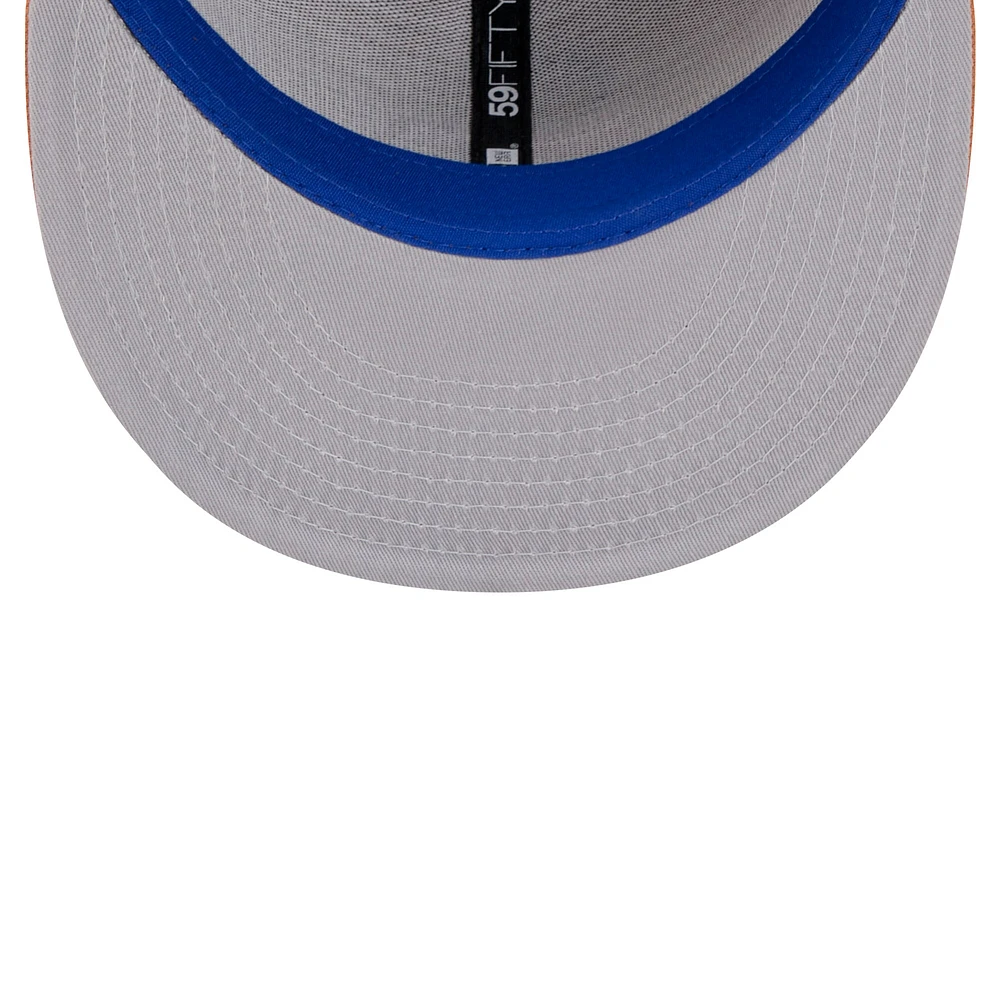 Men's New Era Tan Philadelphia 76ers Color Pack 59FIFTY Fitted Hat