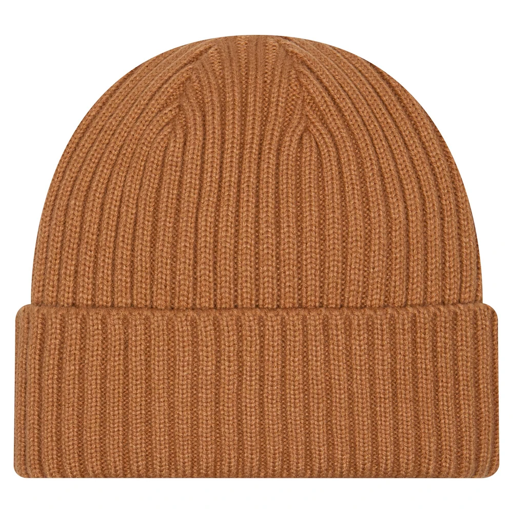Men's New Era Tan Philadelphia 76ers Color Pack Cuffed Knit Hat