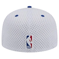 Men's New Era White/Royal Philadelphia 76ers Throwback 2Tone 59FIFTY Fitted Hat