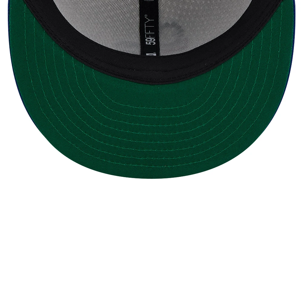 Men's New Era White/Royal Philadelphia 76ers Throwback 2Tone 59FIFTY Fitted Hat