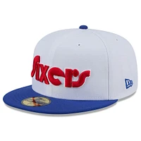 Men's New Era  White Philadelphia 76ers 2024/25 City Edition 59FIFTY Fitted Hat