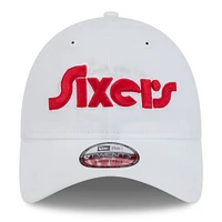 Men's New Era  White Philadelphia 76ers 2024/25 City Edition 9TWENTY Adjustable Hat