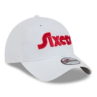 Men's New Era  White Philadelphia 76ers 2024/25 City Edition 9TWENTY Adjustable Hat