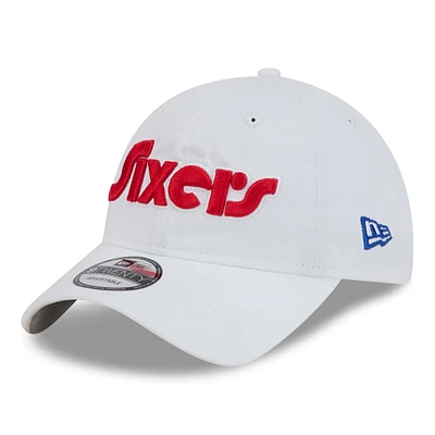 Casquette ajustable Philadelphia 76ers 2024/25 City Edition 9TWENTY pour homme New Era blanche