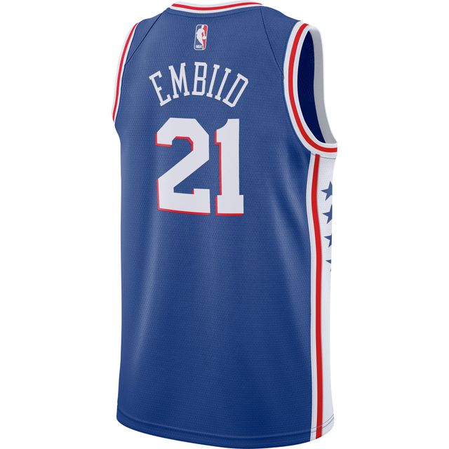 Nike Joel Embiid Royal Philadelphia 76ers Swingman pour homme - Maillot Édition Icon