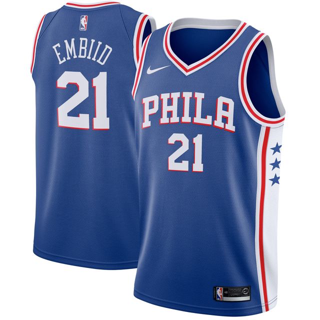 Nike Joel Embiid Royal Philadelphia 76ers Swingman pour Homme