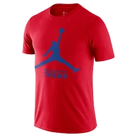 Men's Nike Red Philadelphia 76ers Essential Jumpman T-Shirt