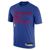 Men's Nike Royal Philadelphia 76ers 2023/24 Sideline Legend Performance Practice T-Shirt