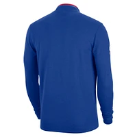 Haut à demi-glissière Nike Royal Philadelphia 76ers Authentic Performance pour Homme