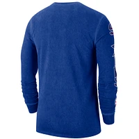 Men's Nike Royal Philadelphia 76ers Courtside Retro Elevated Long Sleeve T-Shirt