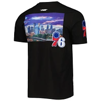 Men's Pro Standard Black Philadelphia 76ers City Scape T-Shirt