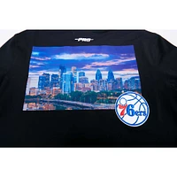 Men's Pro Standard Black Philadelphia 76ers City Scape T-Shirt
