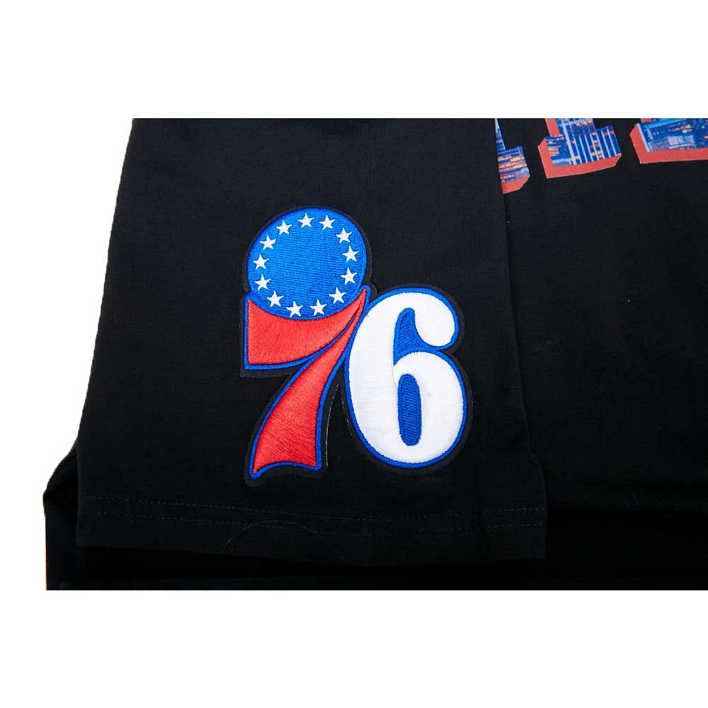 Men's Pro Standard Black Philadelphia 76ers City Scape T-Shirt