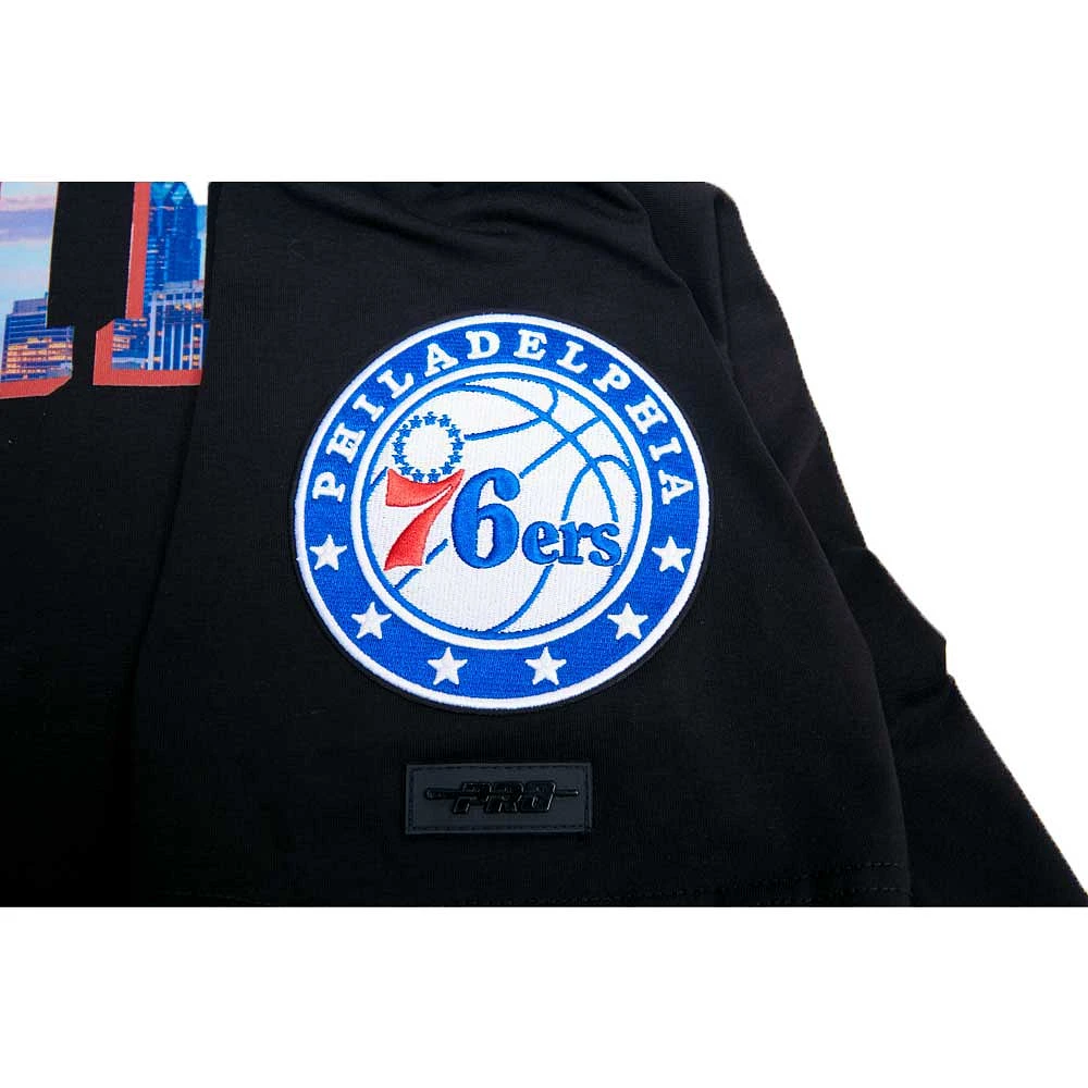 Men's Pro Standard Black Philadelphia 76ers City Scape T-Shirt
