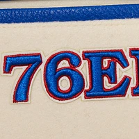 Men's Pro Standard Cream Philadelphia 76ers Retro Classic Varsity Full-Zip Jacket