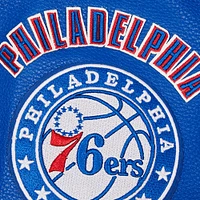 Men's Pro Standard Cream Philadelphia 76ers Retro Classic Varsity Full-Zip Jacket
