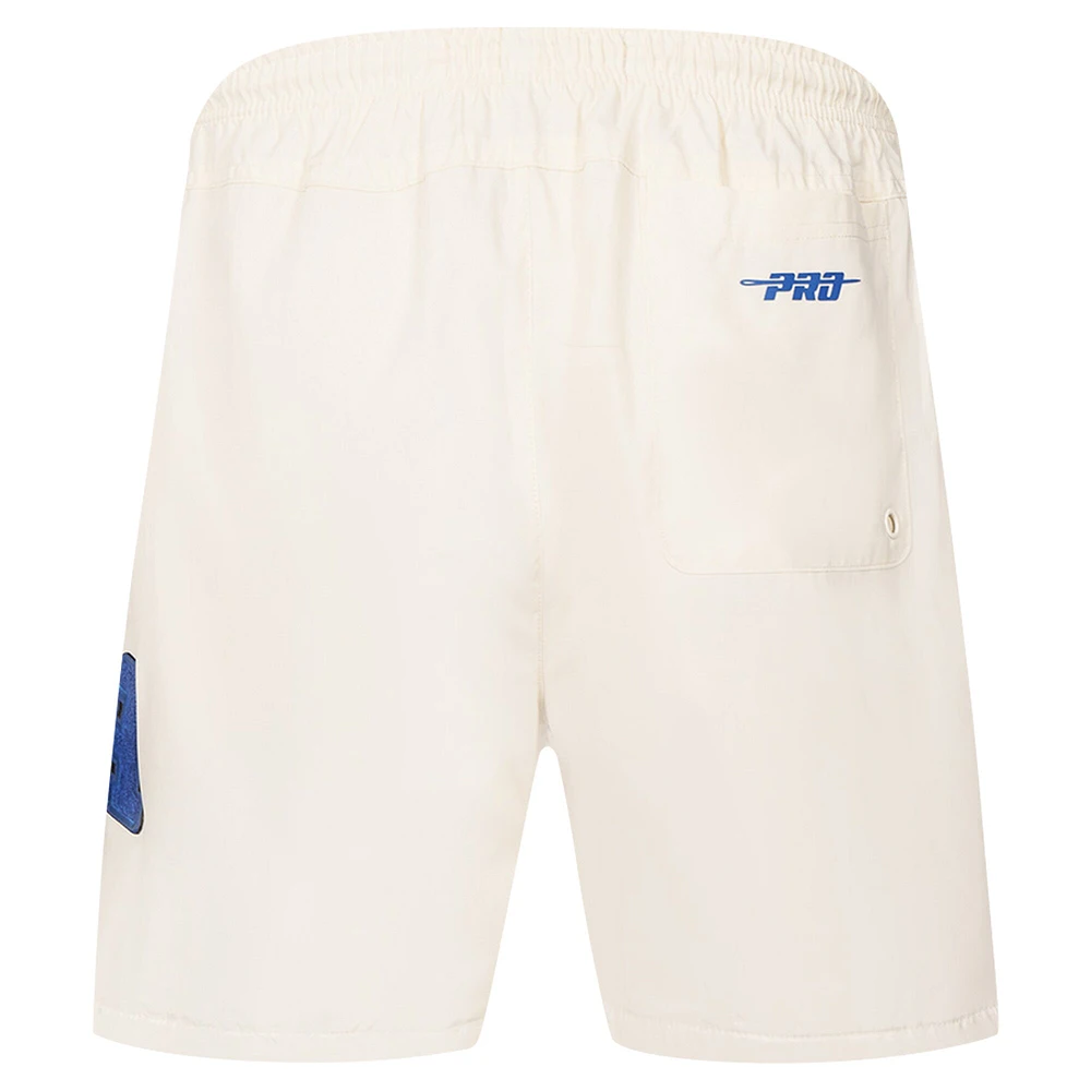 Men's Pro Standard Cream Philadelphia 76ers Triple Tonal Woven Shorts