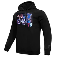 Men's Pro Standard Joel Embiid Black Philadelphia 76ers Player Yearbook Pullover Hoodie