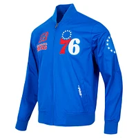 Men's Pro Standard Royal Philadelphia 76ers Area Code Twill Full-Zip Jacket