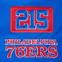 Men's Pro Standard Royal Philadelphia 76ers Area Code Twill Full-Zip Jacket