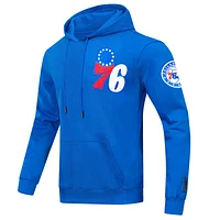 Men's Pro Standard Royal Philadelphia 76ers Classic Chenille - Pullover Hoodie