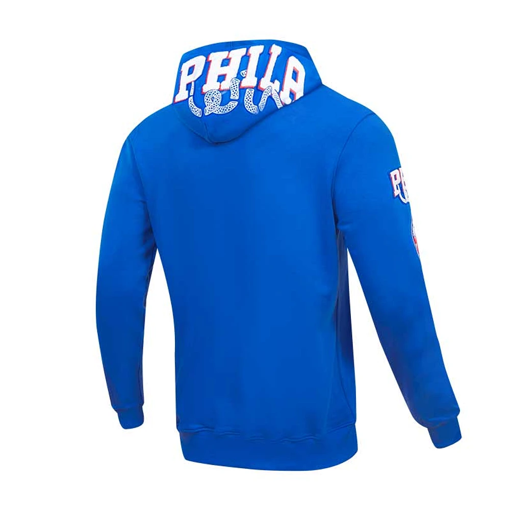 Men's Pro Standard Royal Philadelphia 76ers Classic Chenille - Pullover Hoodie