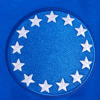 Veste d'échauffement classique à bouton-pression Pro Standard Royal Philadelphia 76ers pour hommes