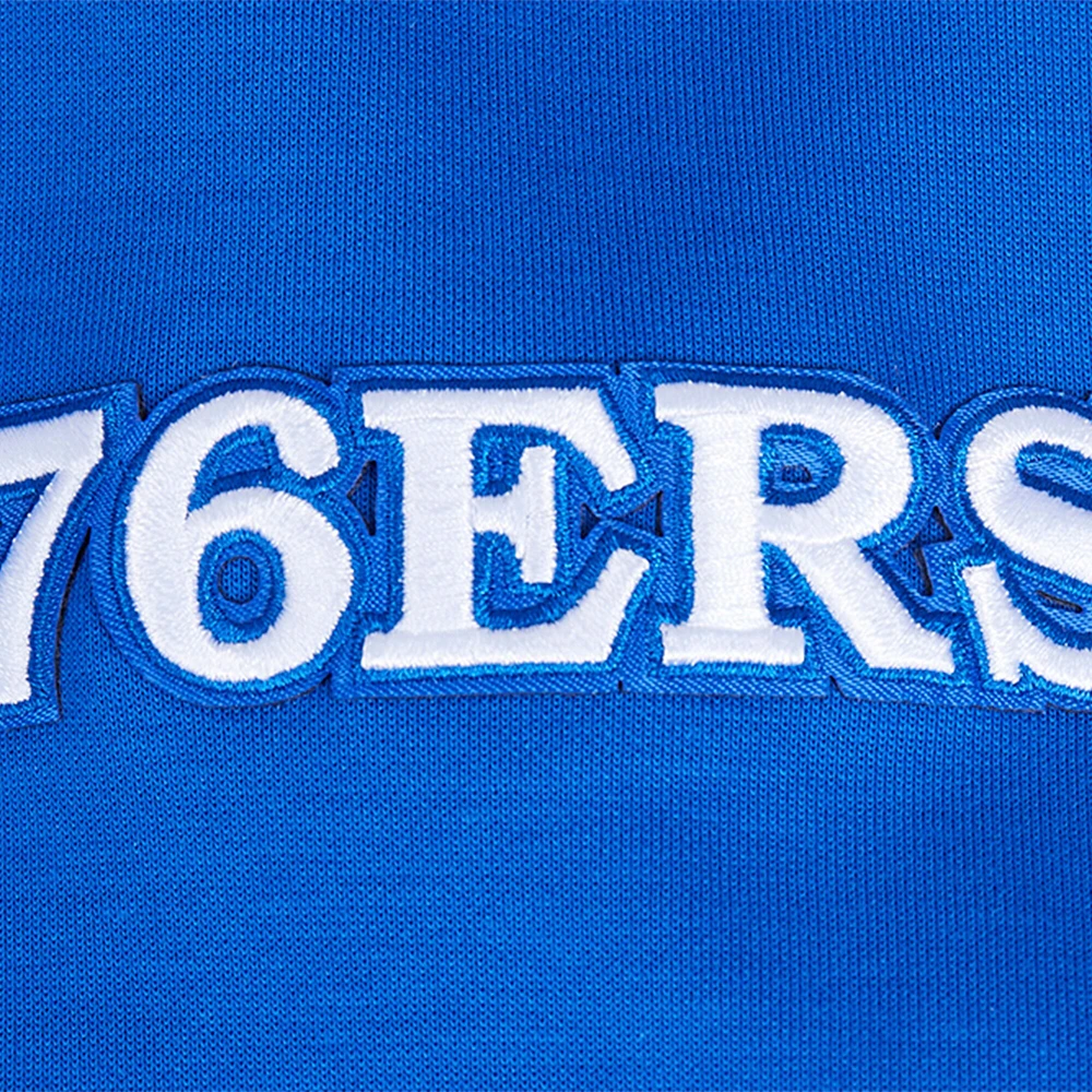 Men's Pro Standard Royal Philadelphia 76ers Split Logo Pullover Hoodie
