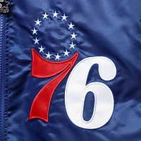 Men's Starter Royal Philadelphia 76ers The Captain II Full-Zip Varsity Jacket