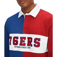 Men's Tommy Jeans Royal/Red Philadelphia 76ers Ronnie Rugby Long Sleeve T-Shirt